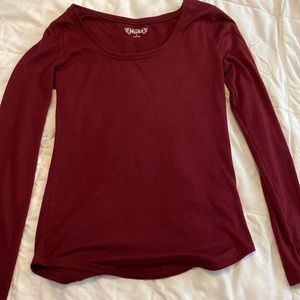 Long sleeve purple shirt